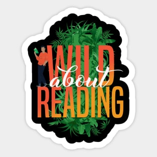 Wild About Reading Sticker